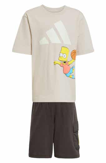 x The Simpsons Kids' Graphic T-Shirt & Shorts Set
