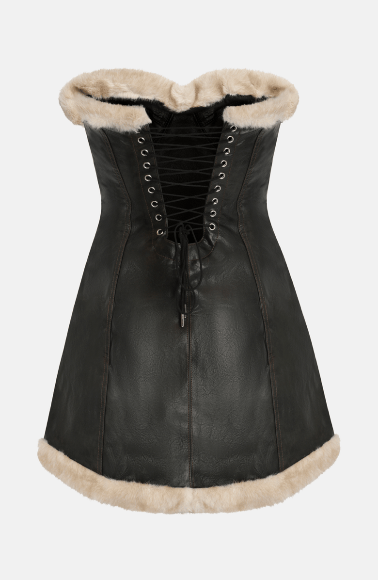 OW Collection KENDRA Mini Dress, Alternate, color, Distressed Black