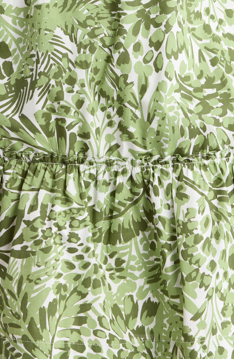 SUGARLIPS Irenan Leaf Ashby Shift Minidress, Alternate, color, White-Olive