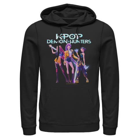 Men's KPop Demon Hunters Girls Group Shot  Pull Over Hoodie