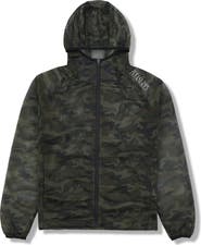 PLEASURES Camo Mesh Zip Hoodie