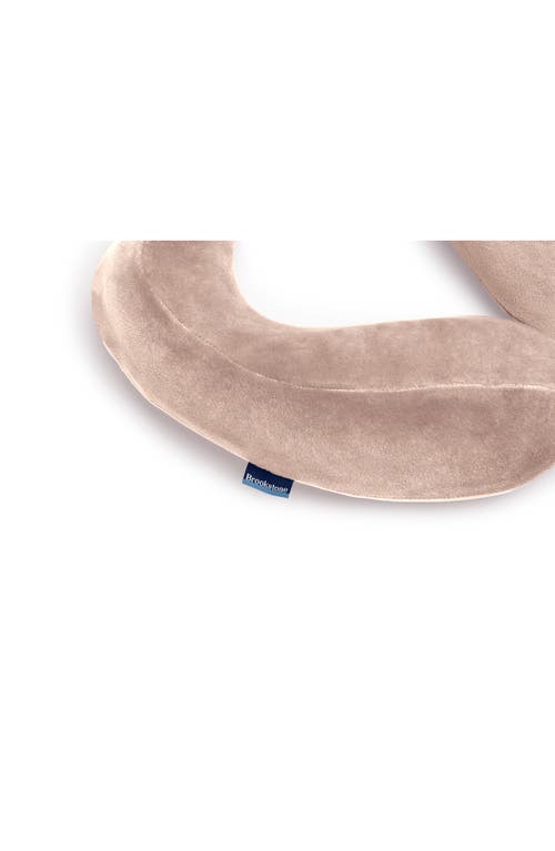 Brookstone Ultra Dorm Memory Foam Neck Pillow In Pink