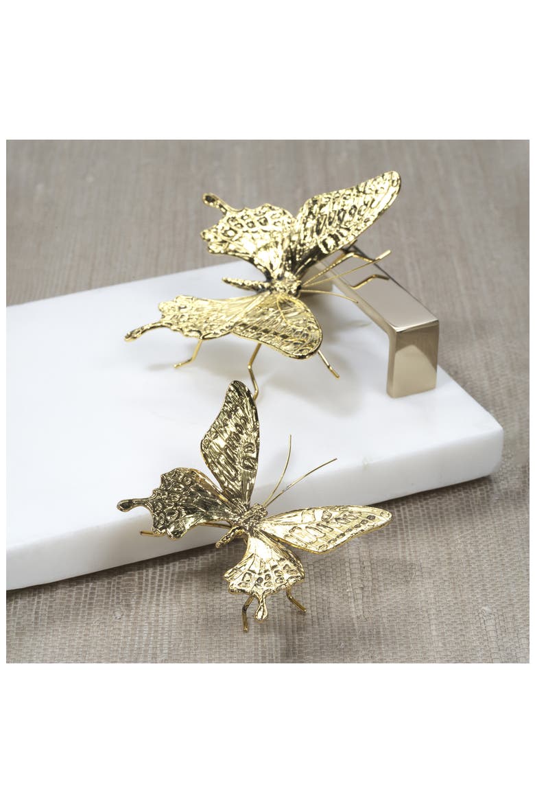 Decorative Antique Butterfly, Alternate, color, GOLD