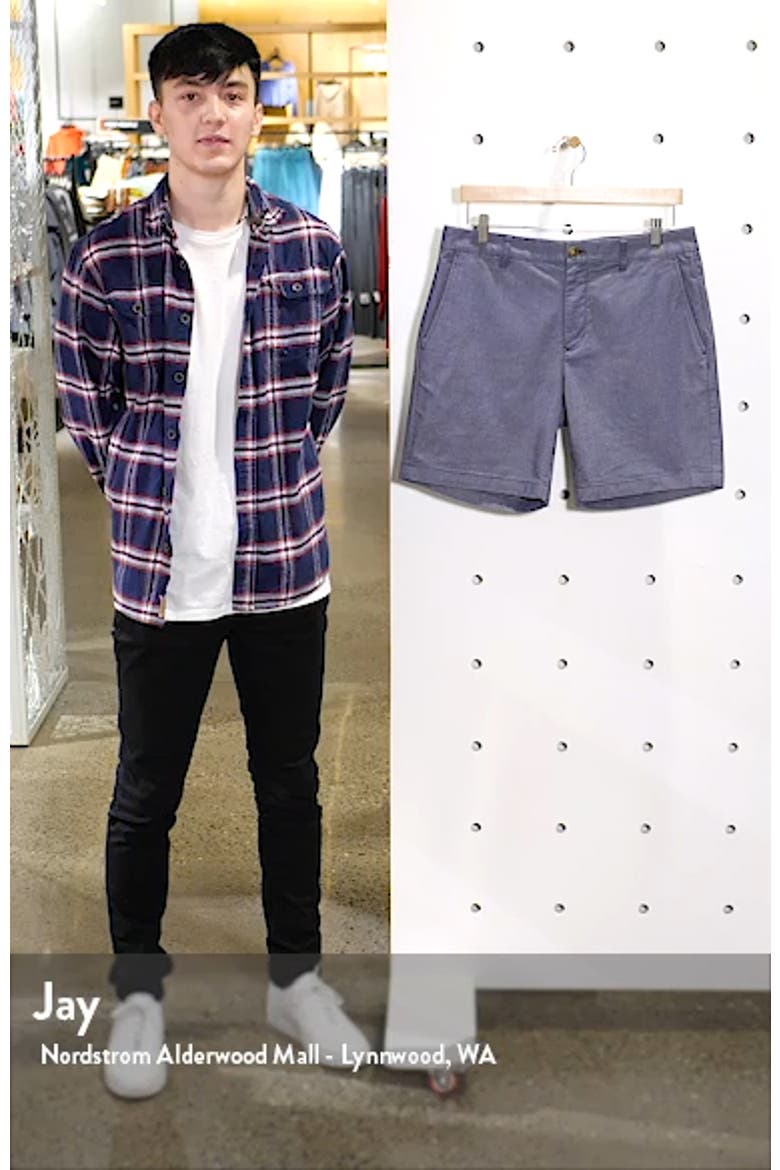 Flat Front Chino Shorts video