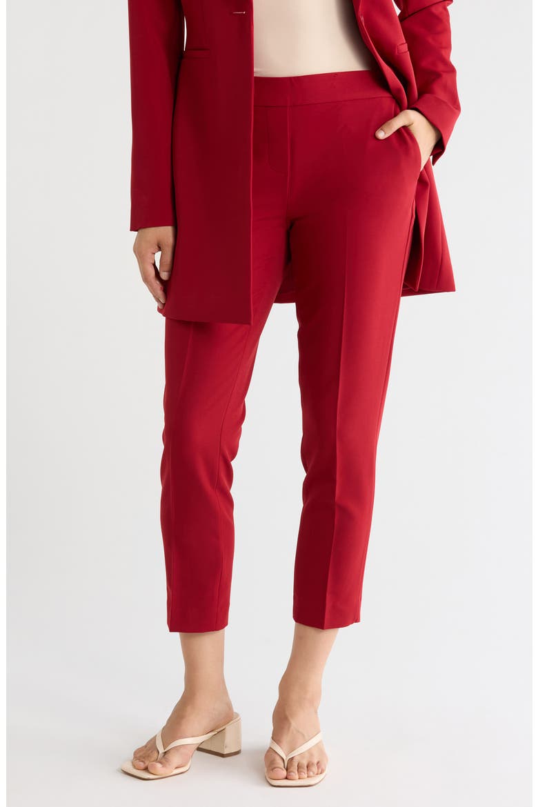 Tech Tailoring Ankle Pants, Main, color, RHYTHM RED