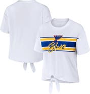 WEAR by Erin Andrews Women's WEAR by Erin Andrews White St. Louis Blues Front Knot T-Shirt
