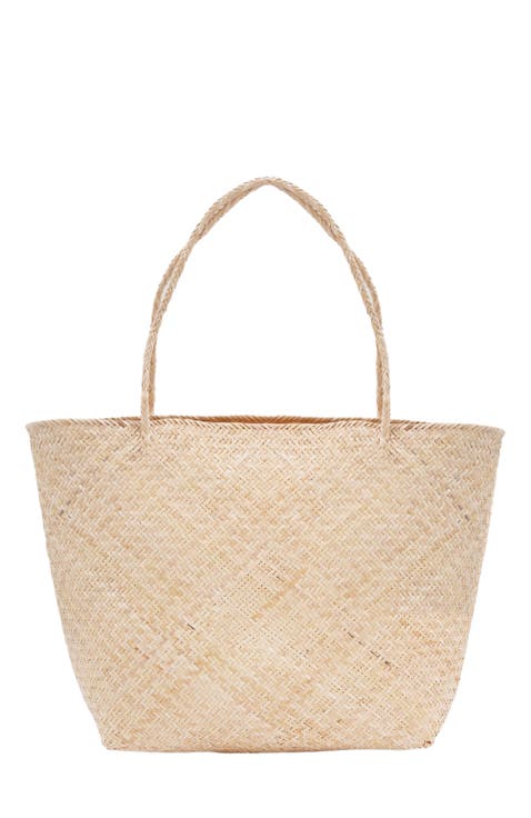 Everyday Rattan Market Tote Bag
