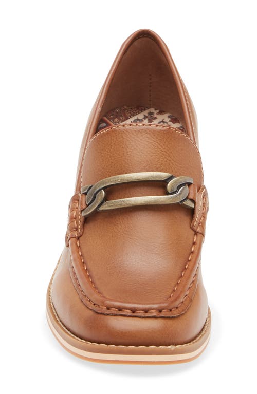 Korks Camilla Block Heel Loafer In Brown