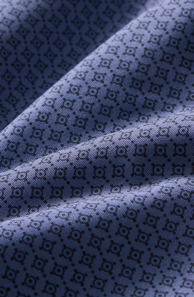 Mizzen+Main Versa Trim Fit Geo Print Performance Golf Polo, Alternate, color, Coastal Fjord Circle Texture