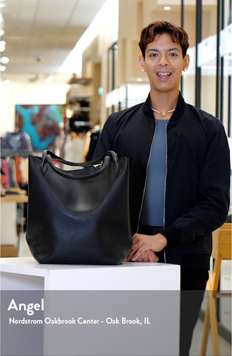 Oversize Shopper Tote in Soft Grain Leather, sales video thumbnail