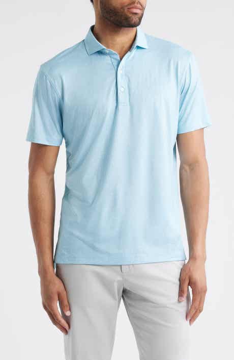 johnnie-O Tundra Microprint Featherweight Performance Polo
