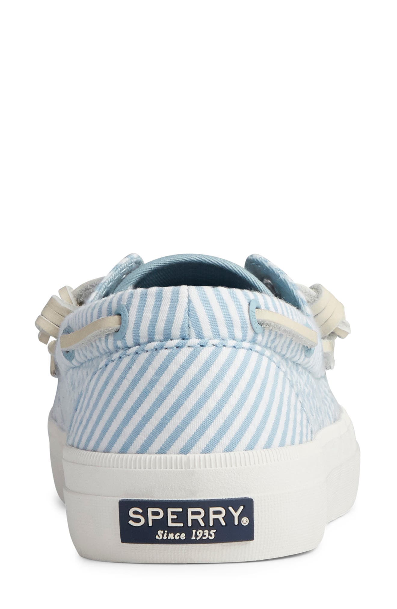 Crest Boat Sneaker, Alternate, color, BLUE/ WHITE FABRIC