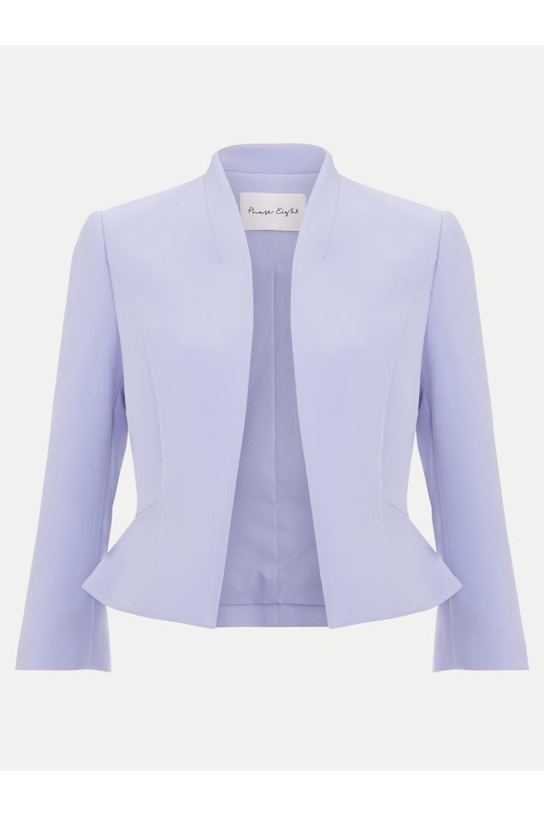 Daisy Cropped Occasion Blazer, Alternate, color, Pale Blue