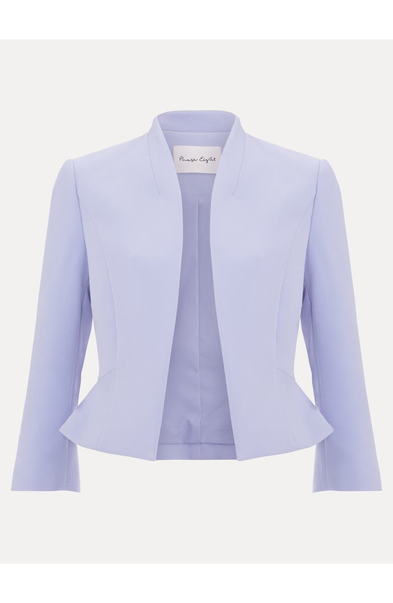 Phase Eight Daisy Cropped Occasion Blazer, Alternate, color, Pale Blue
