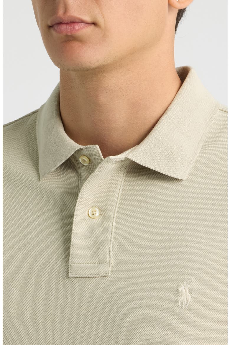 Classic Fit Cotton Mesh Polo, Alternate, color, STONE