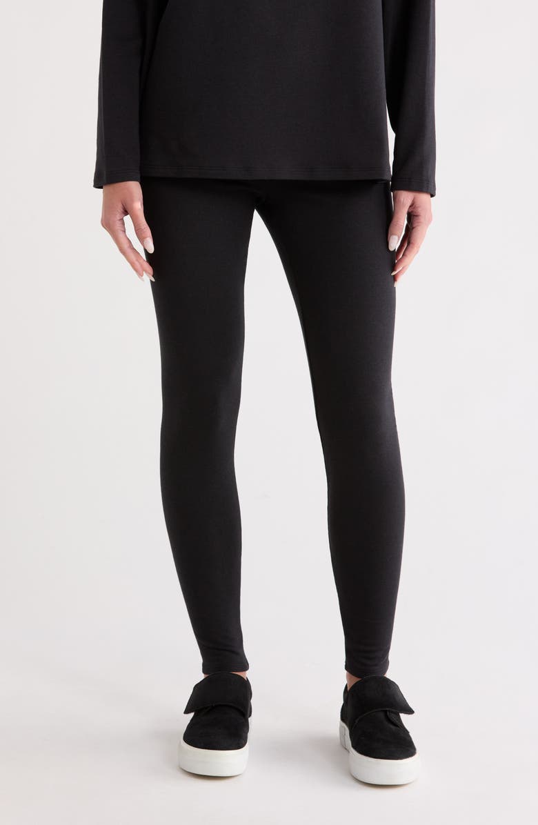 Eileen Fisher Ankle Leggings, Main, color, Black