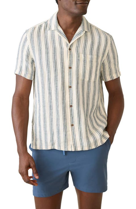 Palma Linen Short Sleeve Button-Up Shirt