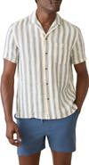 Faherty Palma Linen Short Sleeve Button-Up Shirt