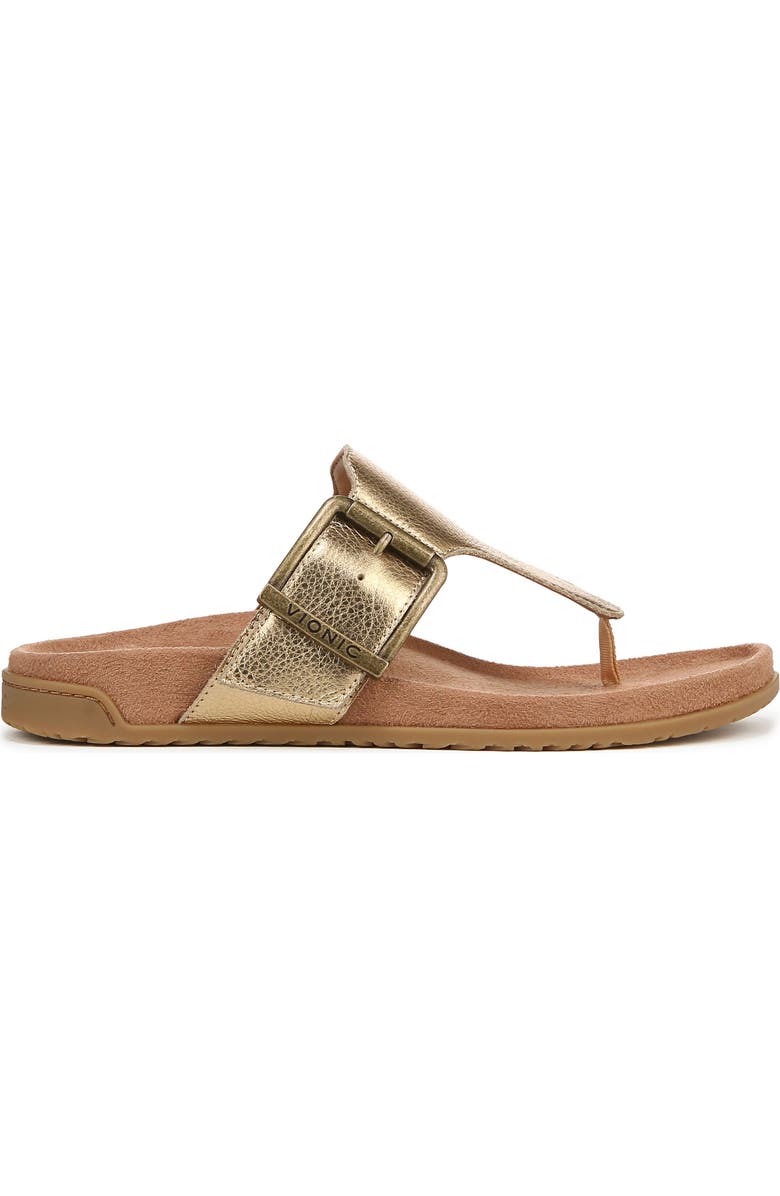 Vionic Emma Flip Flop, Alternate, color, Gold