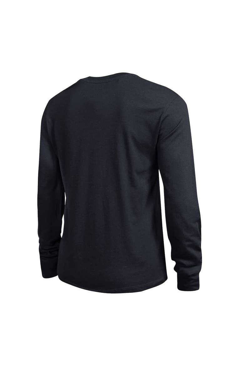 Women's Champion  Black New Jersey Devils 2-Hit Long Sleeve T-Shirt, Alternate, color, Black