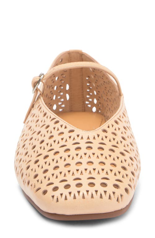 JEFFREY CAMPBELL JEFFREY CAMPBELL KHLOE PERFORATED SQUARE TOE FLAT 