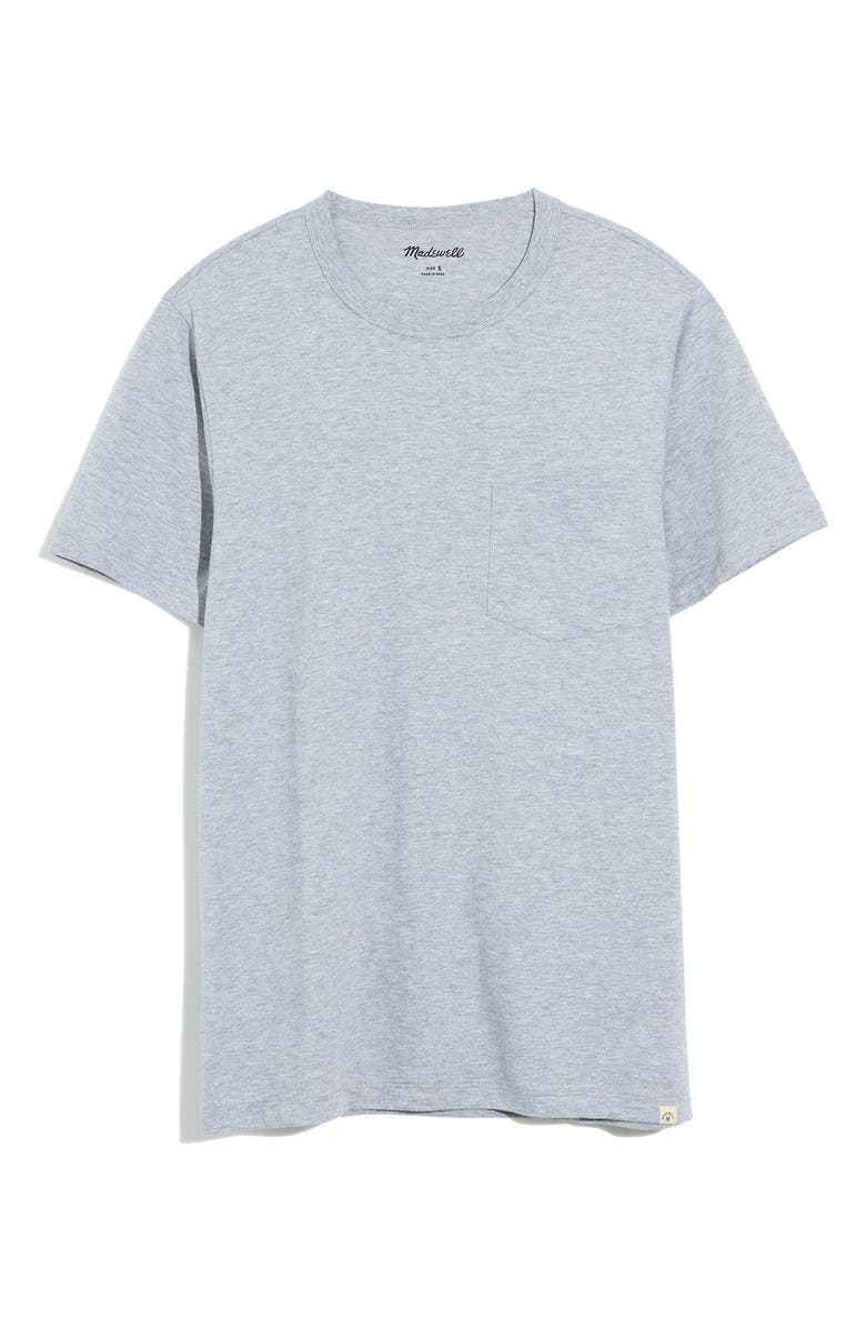 Madewell Allday Crewneck T-Shirt, Alternate, color, Heather Grey