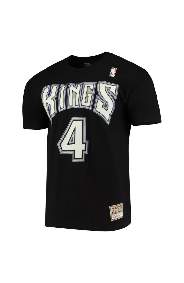 Mitchell & Ness Men's Mitchell & Ness Chris Webber Black Sacramento Kings Hardwood Classics Name & Number Team T-Shirt, Alternate, color, 