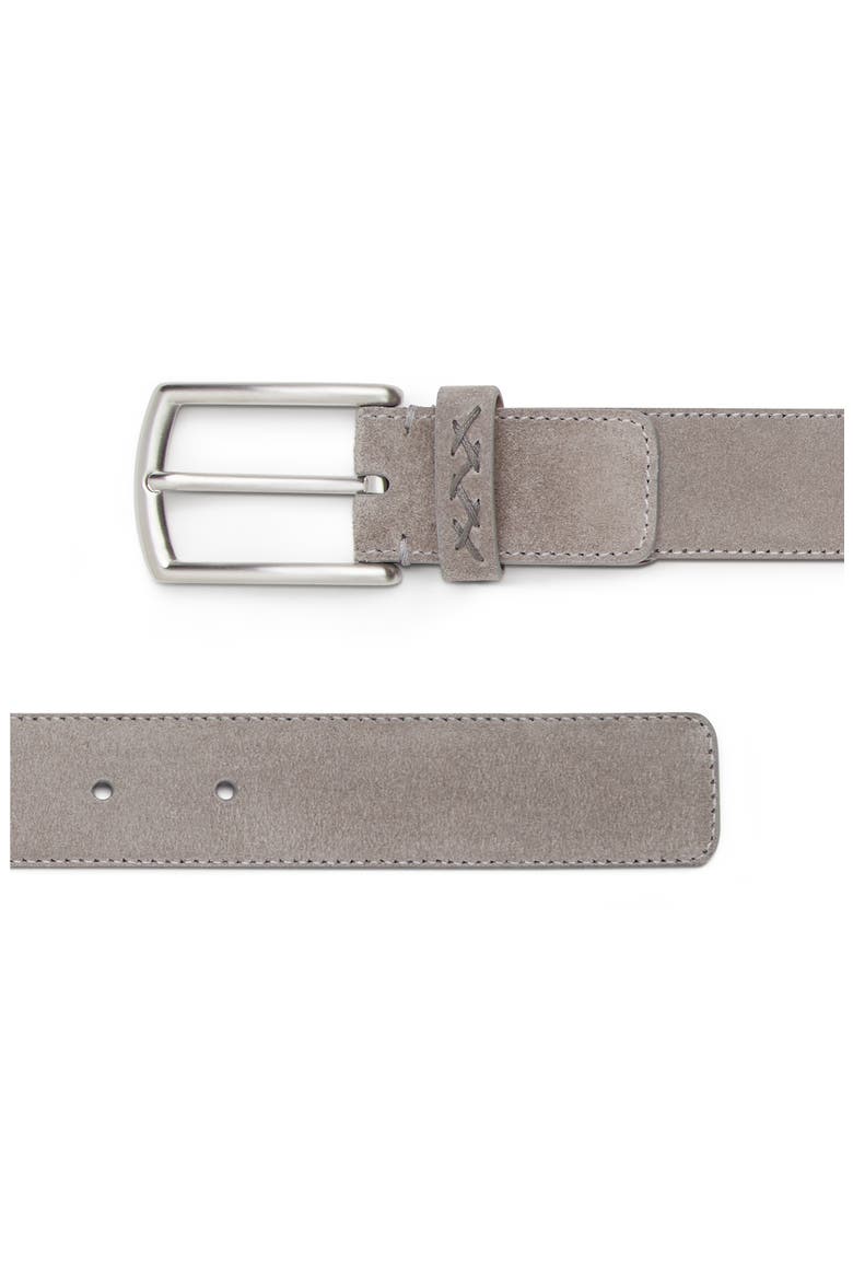 Suede Belt, Alternate, color, GREY