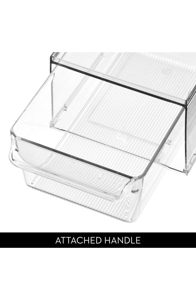 iDesign Stackable Kitchen Storage Drawer - Set of 2 - Clear, Alternate, color, Clear
