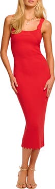 Ramy Brook Kira Rib Scallop Hem Dress