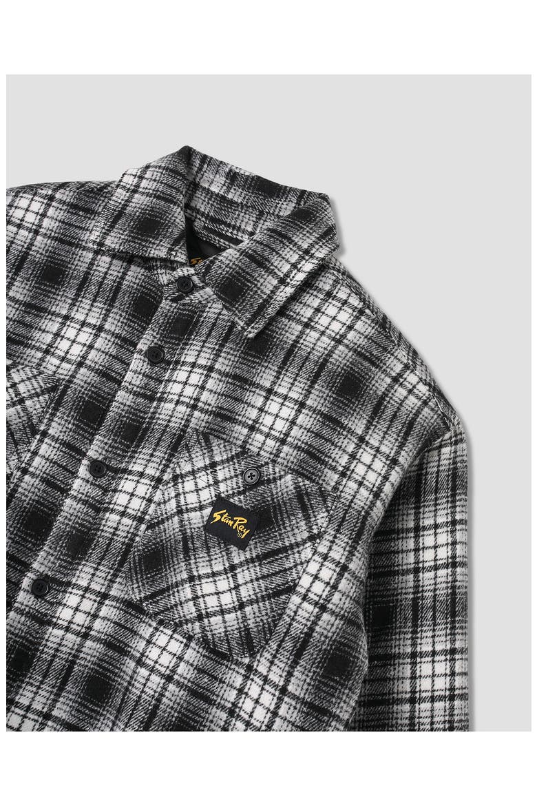 Quilted Plaid Overshirt, Alternate, color, BLUE