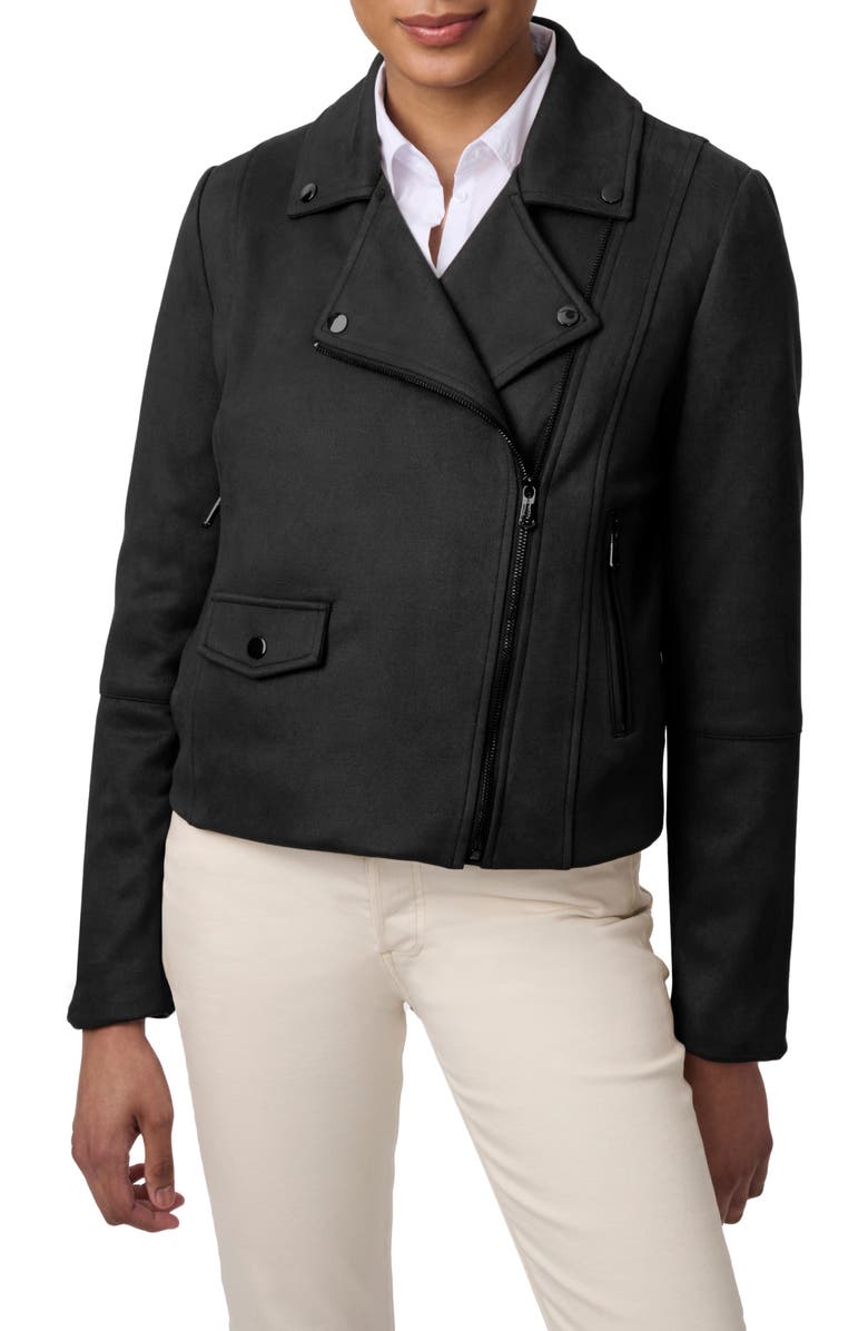 Bernardo Faux Suede Moto Jacket, Main, color,