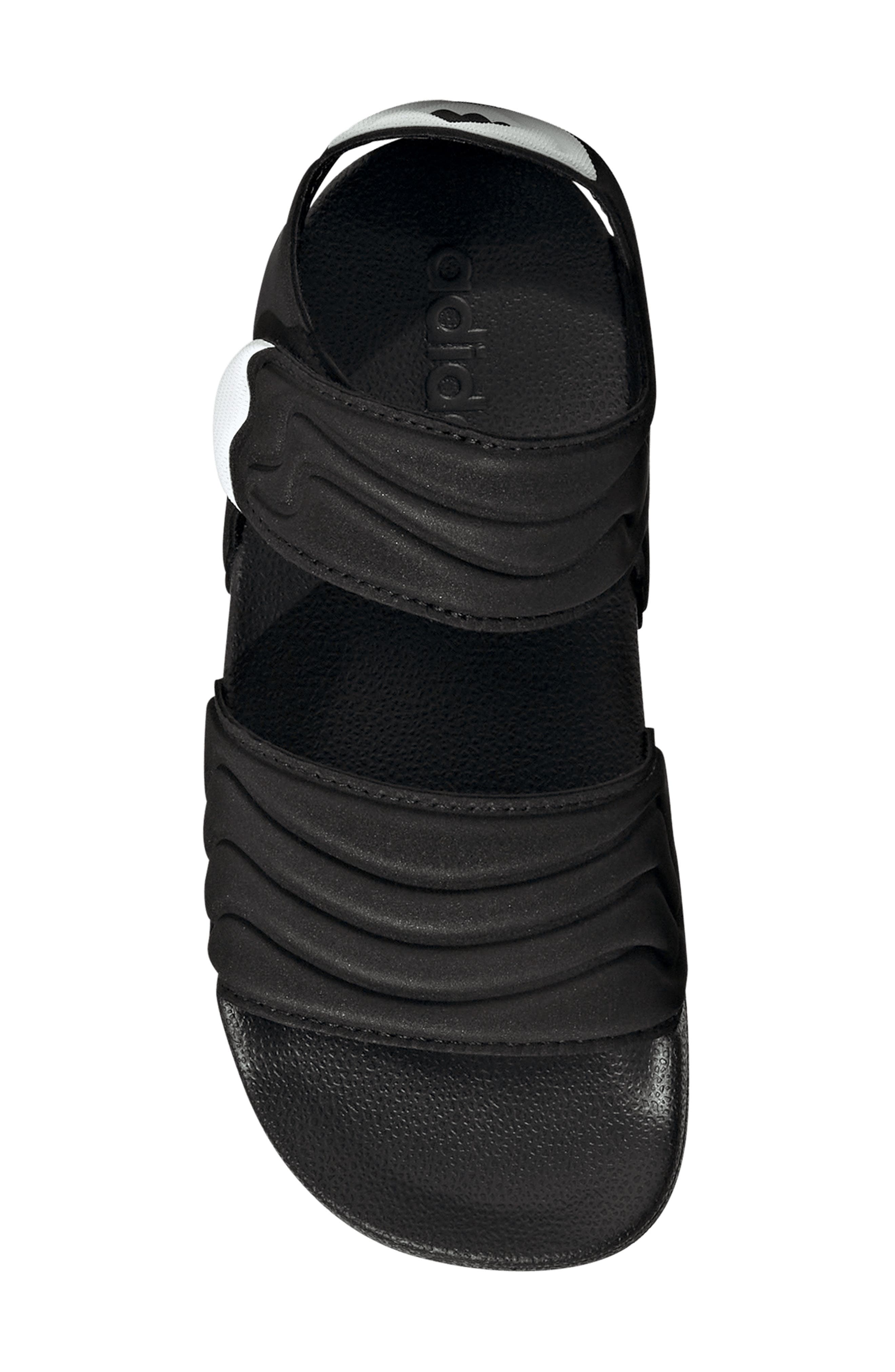 adidas Kids' Adilette Sandal, Alternate, color, Core Black/ Footwear White