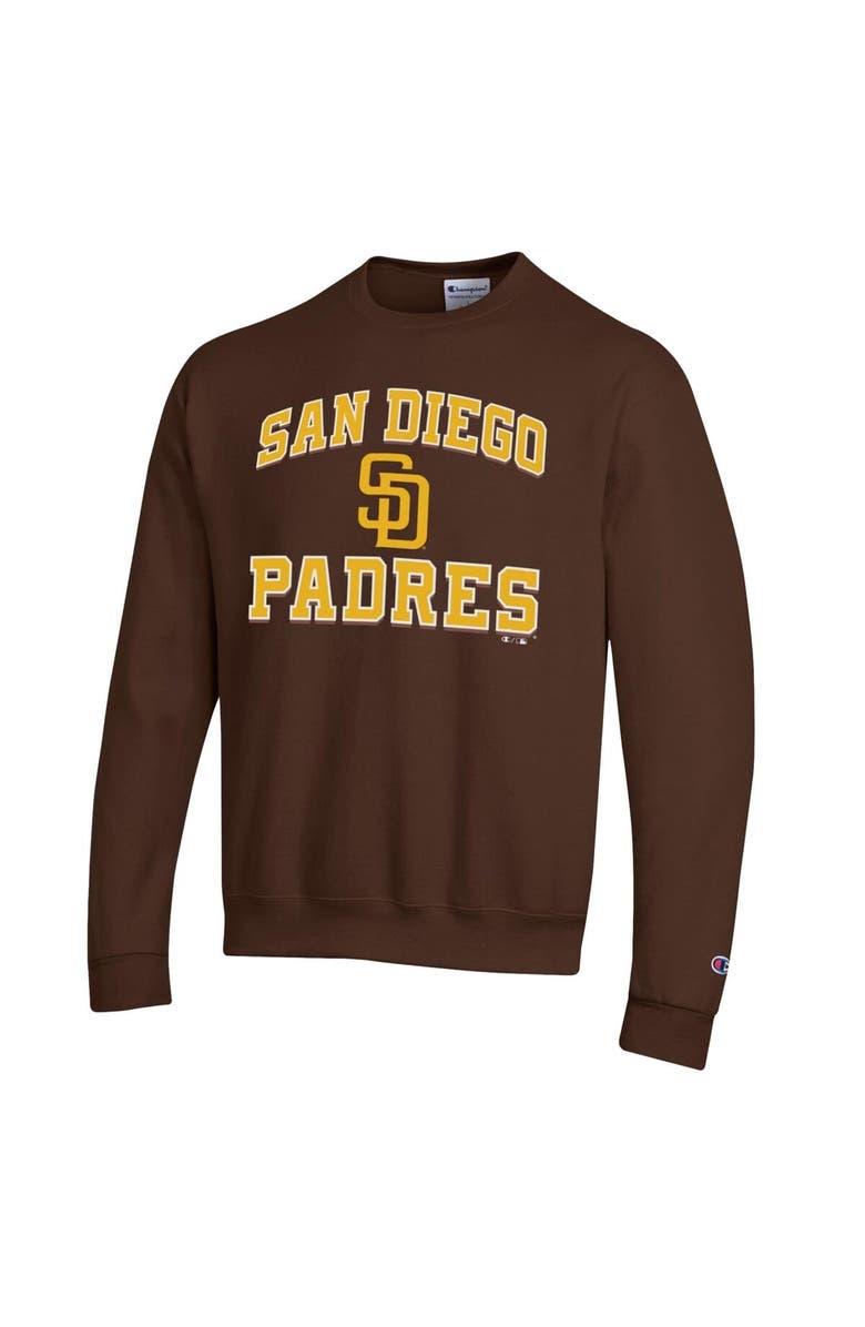 Champion Men's Champion Brown San Diego Padres Heart & Soul Powerblend Sweatshirt, Alternate, color, Brown