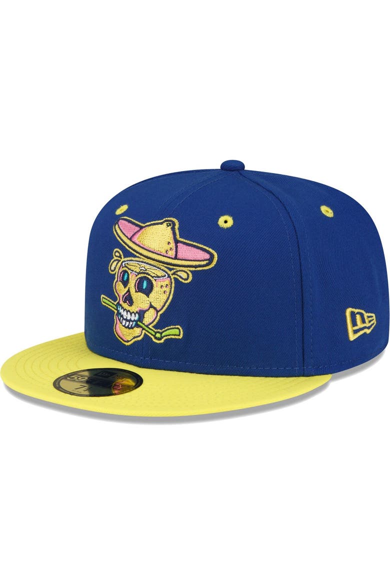 Men's New Era Blue Lynchburg Hillcats Copa De La Diversion 59FIFTY Fitted Hat, Main, color, Blue