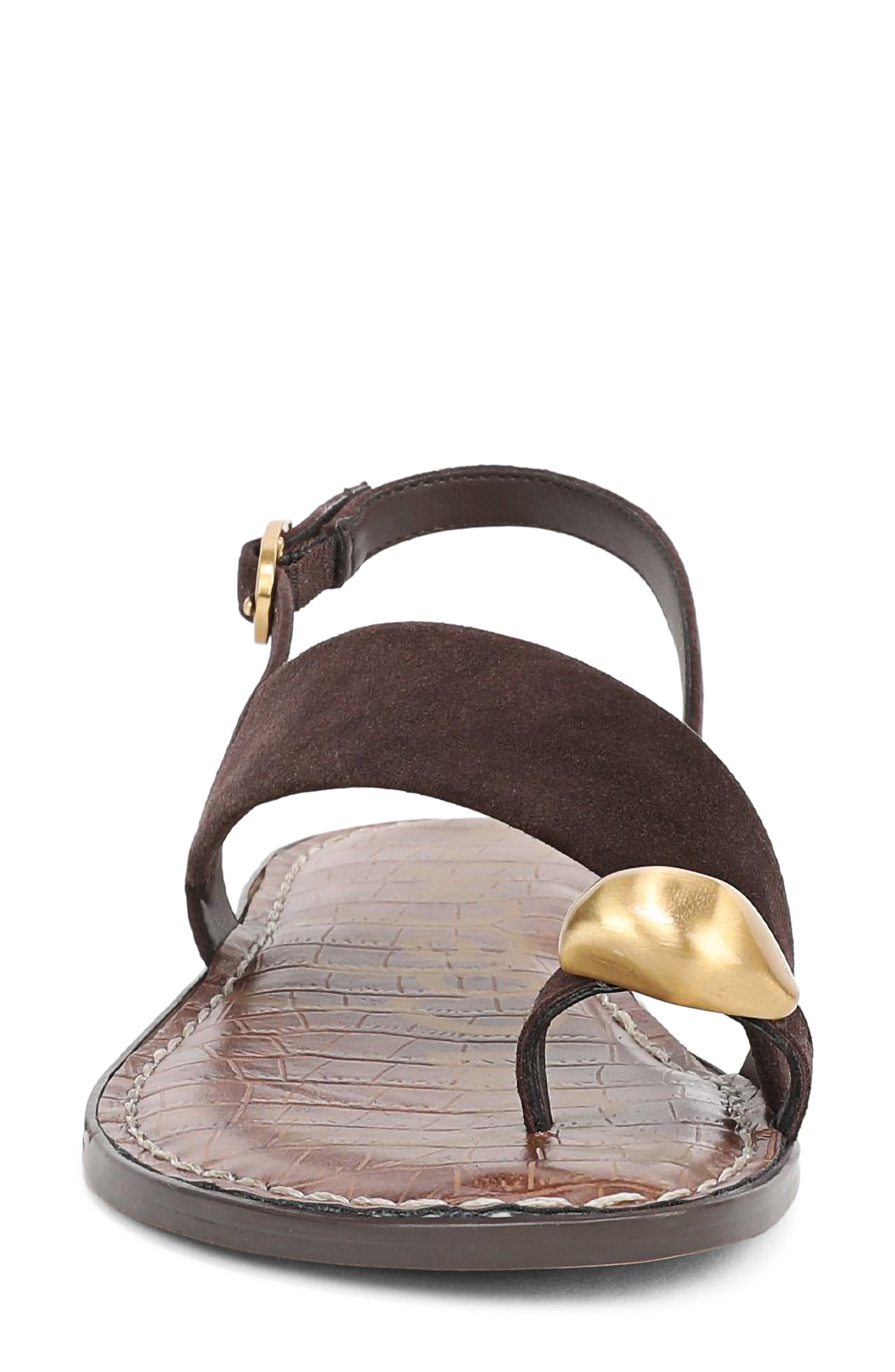 Gace Toe Loop Slingback Sandal, Alternate, color, CAFÉ NOIR