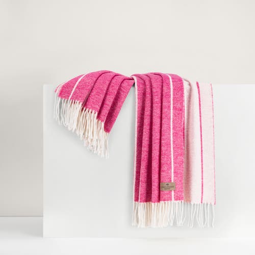 Lands Downunder Fiji Stripe Throw In Pink