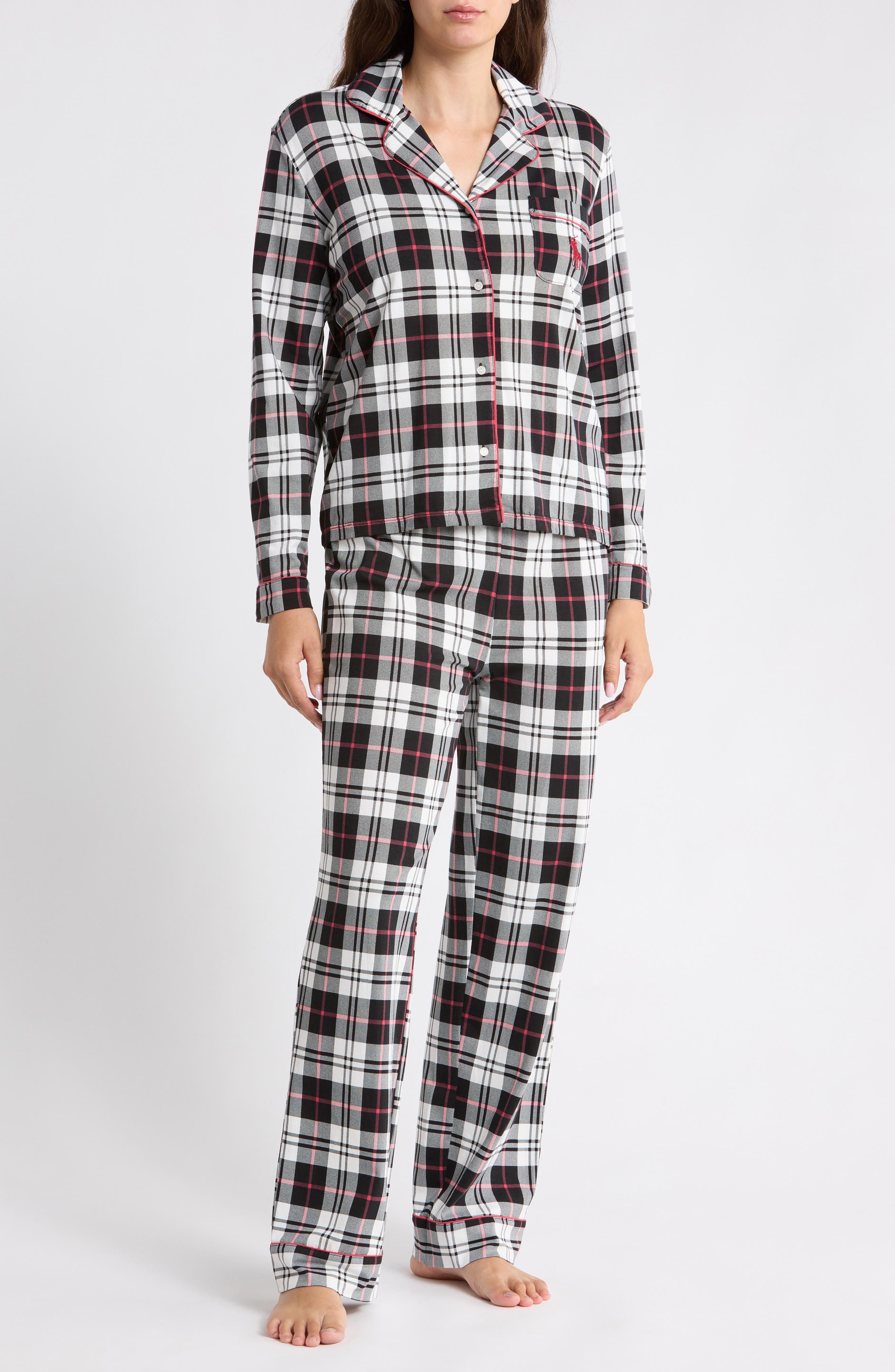 Notched Collar Pajamas