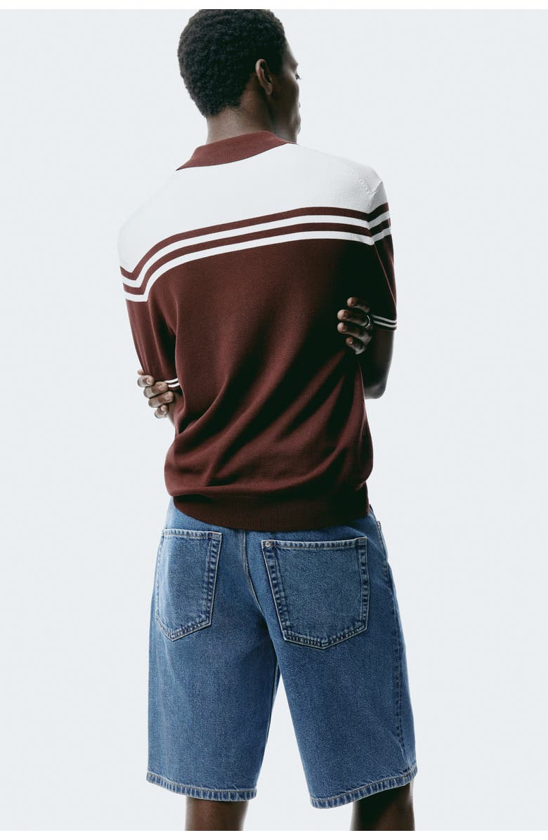 H&M Relaxed Fit Denim Shorts, Alternate, color, Denim Blue