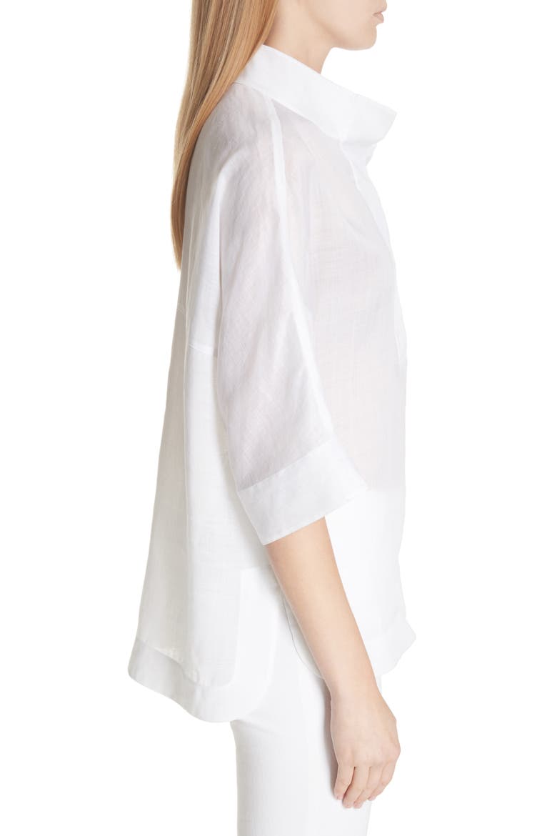 Silvia Blouse, Alternate, color, WHITE