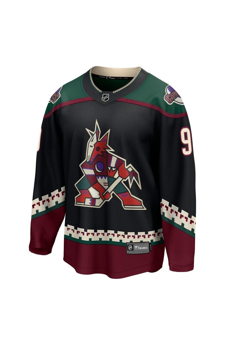 FANATICS Men's Fanatics Branded Clayton Keller Black Arizona Coyotes Home Premier Breakaway Player Jersey, Alternate, color, 