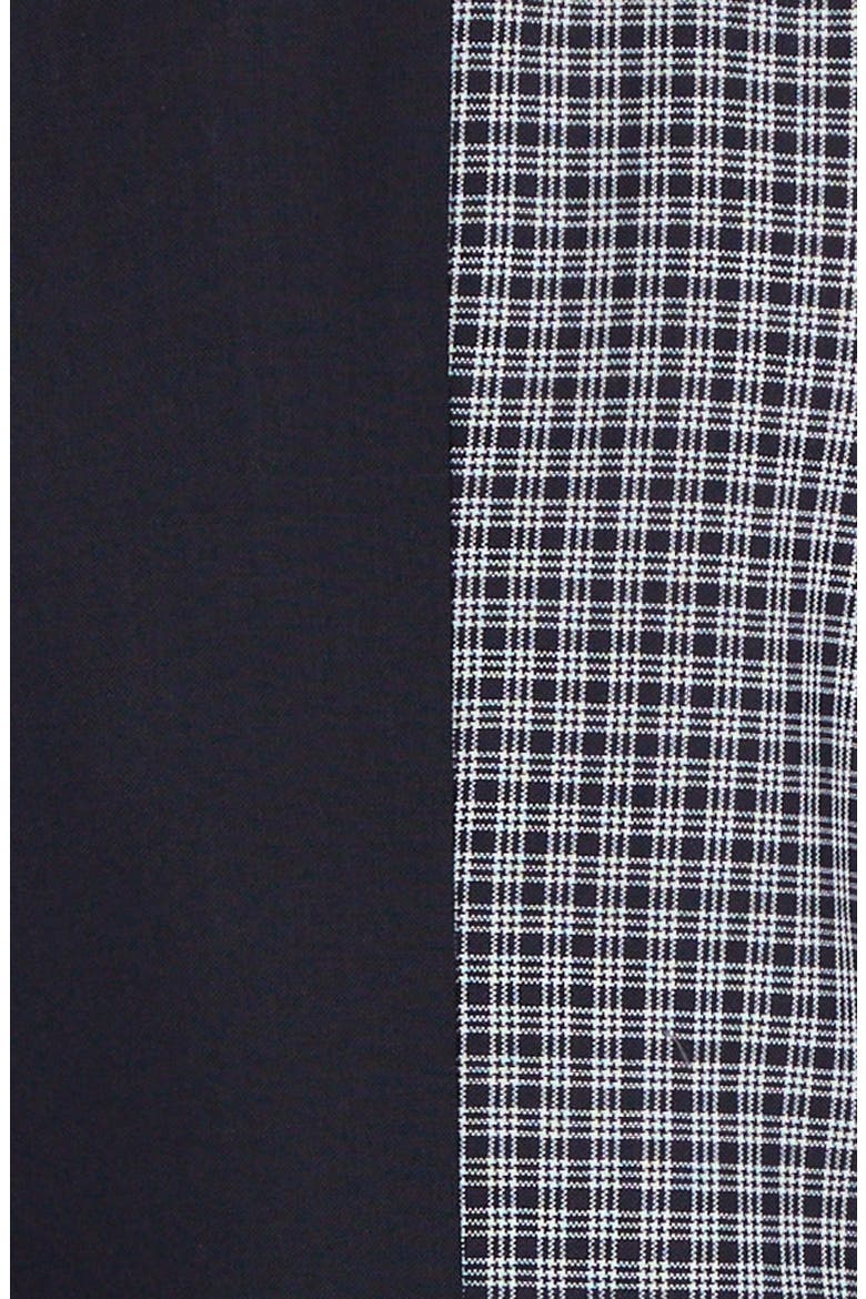 Classic Micro 4-Bar Check & Wool Fresco Jacket, Alternate, color, NAVY