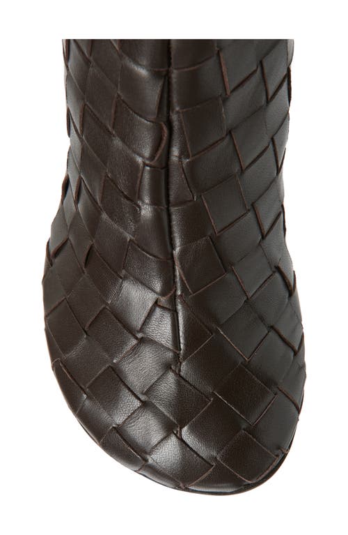 Bottega Veneta Atomic Intrecciato Bootie In Pink