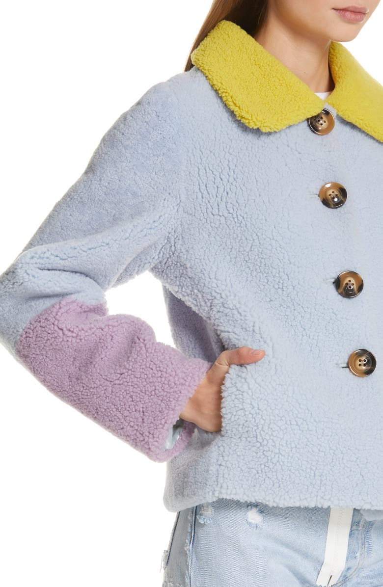 Saks Potts Lucia Genuine Shearling Jacket, Alternate, color,