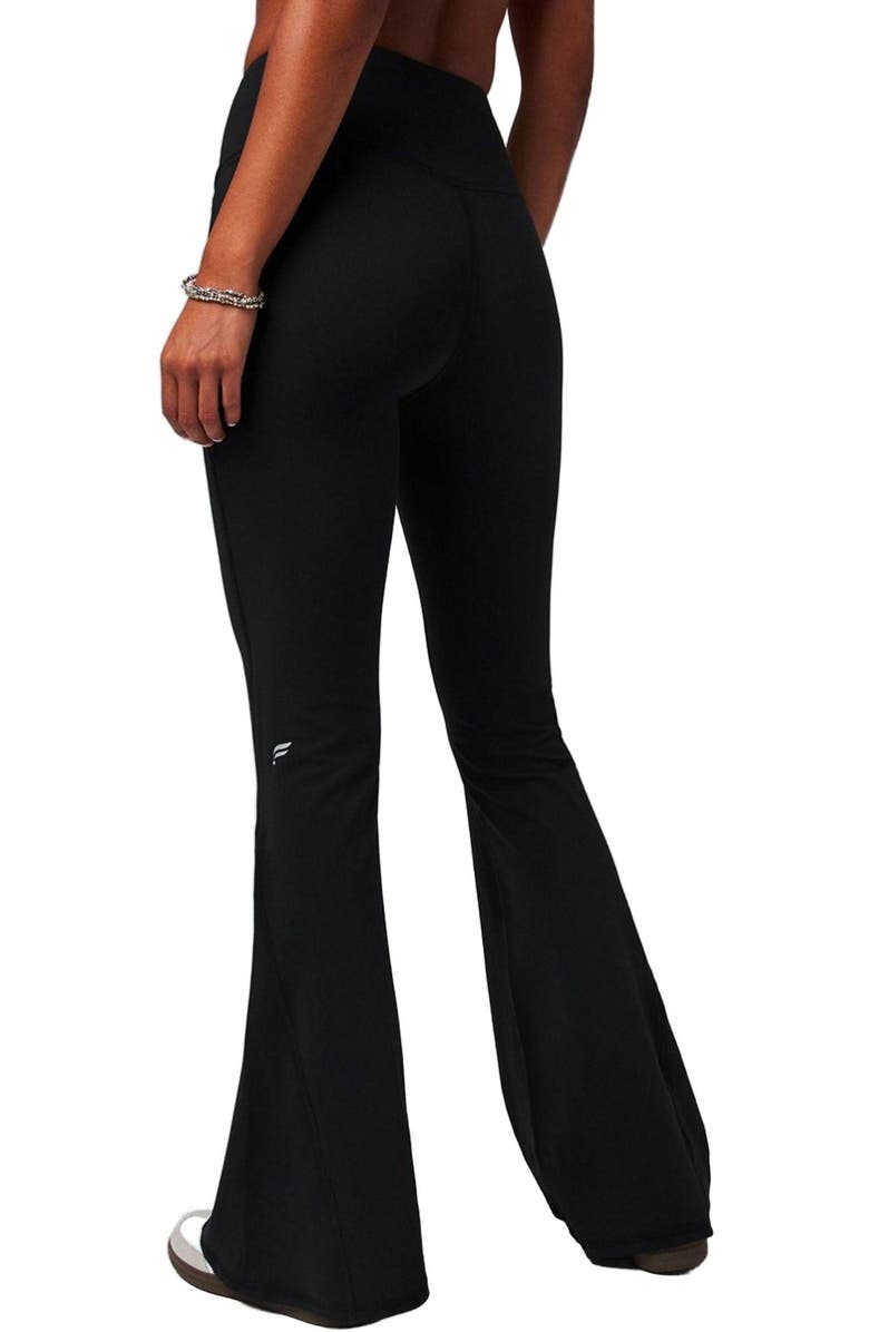 Fabletics Women's Oasis PureLuxe High-Waisted Crossover Flare, Alternate, color, Black