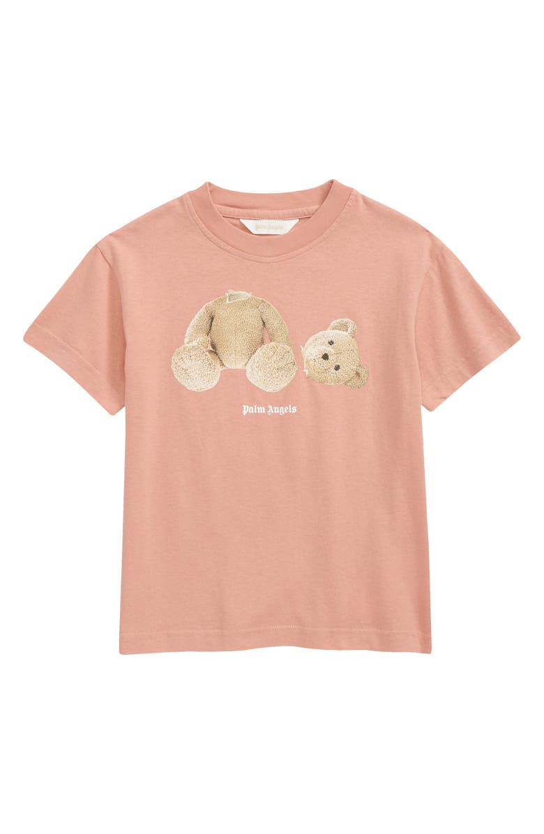Palm Angels Kids' Bear Cotton Graphic Tee, Main, color, 