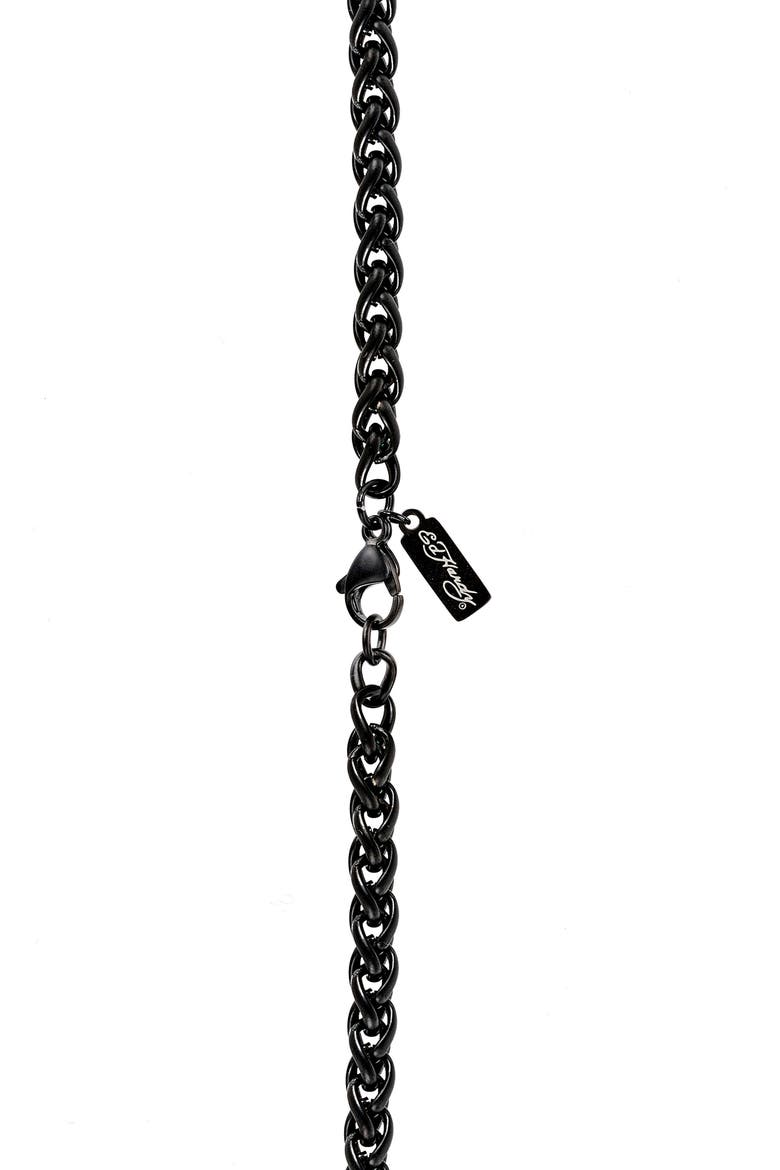 Men's Bold Curb Chain Necklace, Alternate, color, BLACK