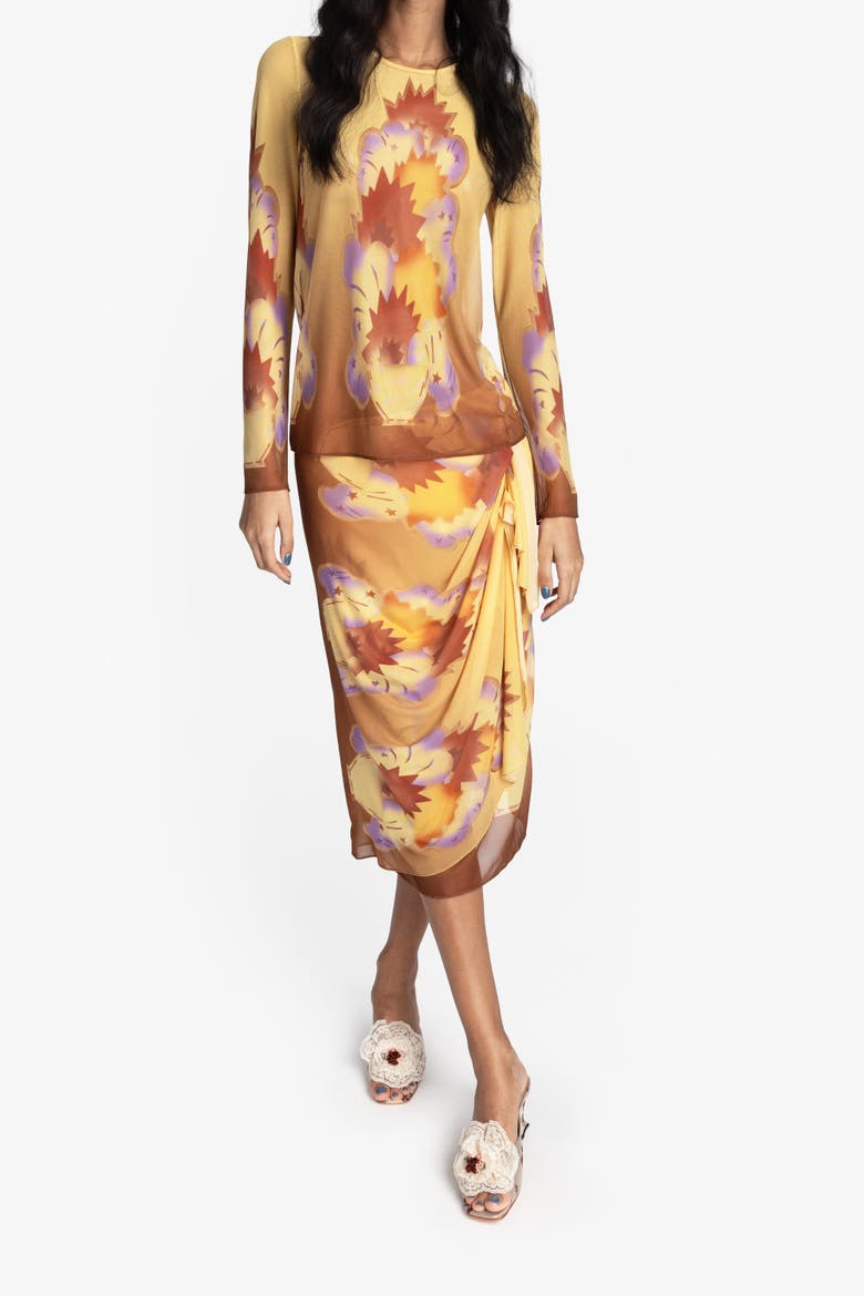 Sunburst Mesh Top, Alternate, color, Sunset Multi