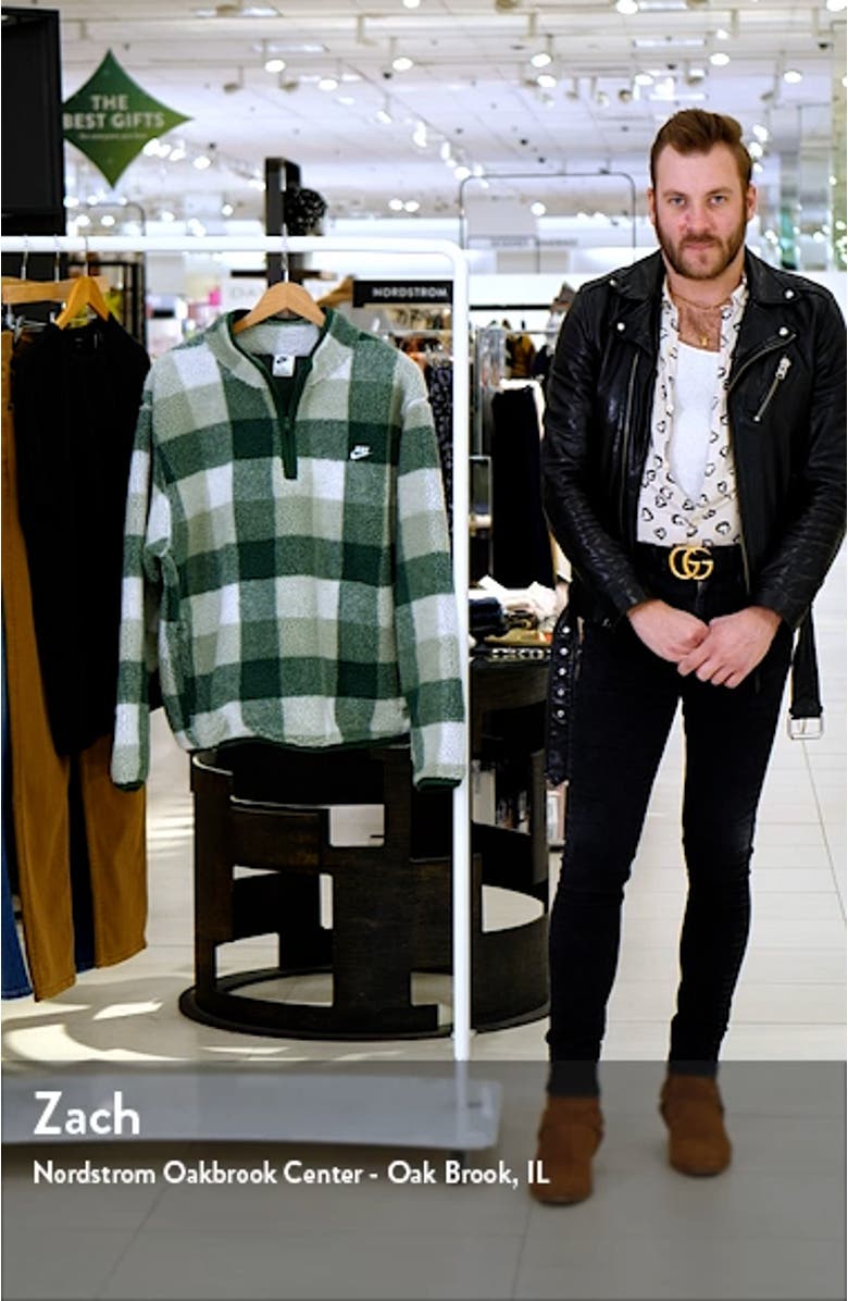 Club Plaid Therma-FIT Fleece Half Zip Pullover, sales video thumbnail