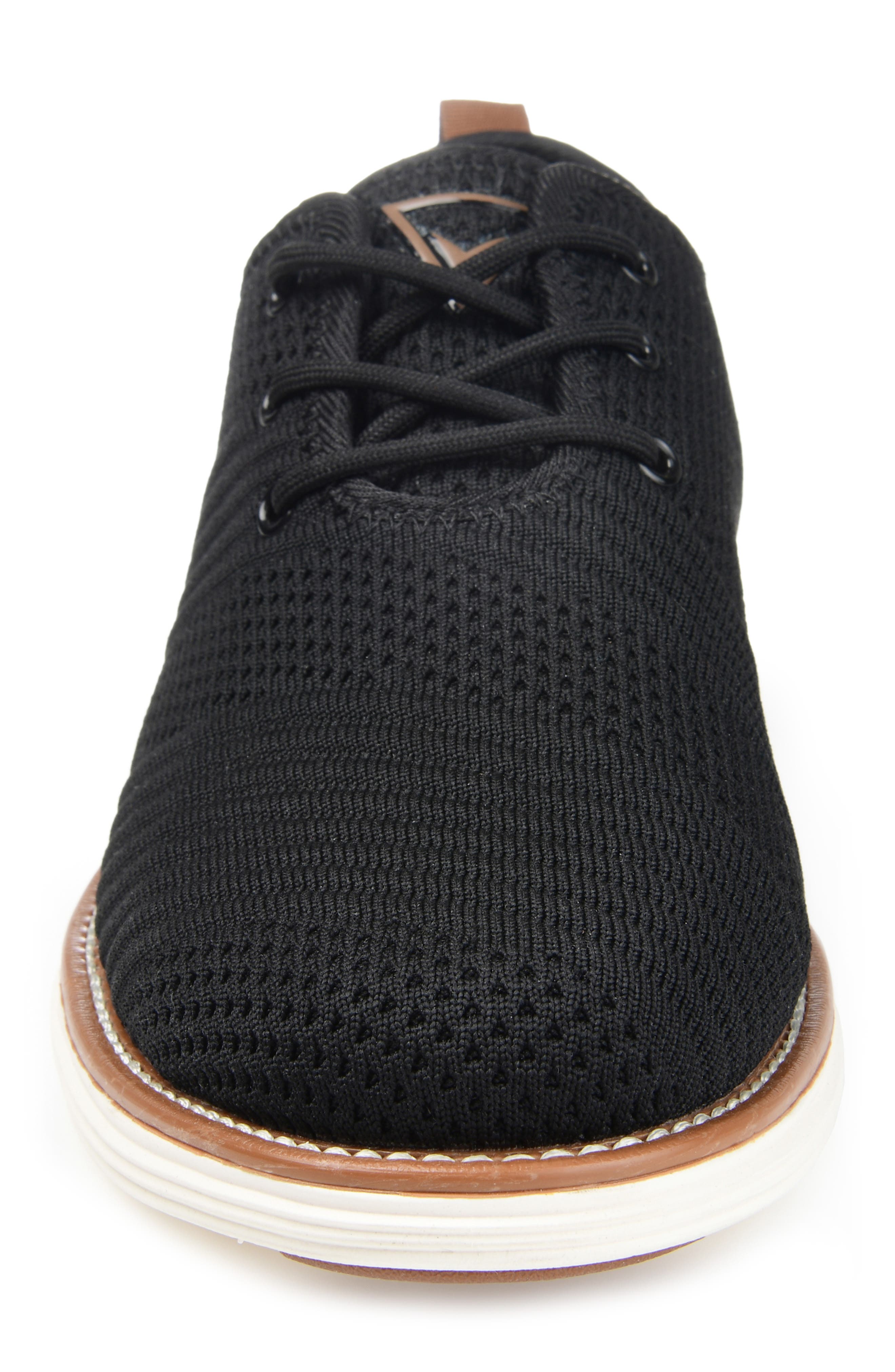 VANCE CO Novak Knit Derby Sneaker - Wide Width, Alternate, color, Black